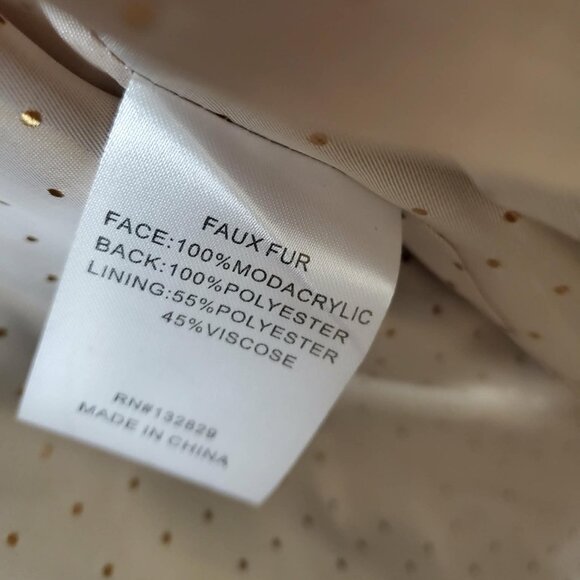 NWT $318 Revolve L'Academie 'The Fleurette' Brown Faux-Fur Belted Coat, SZ M - Picture 15 of 16